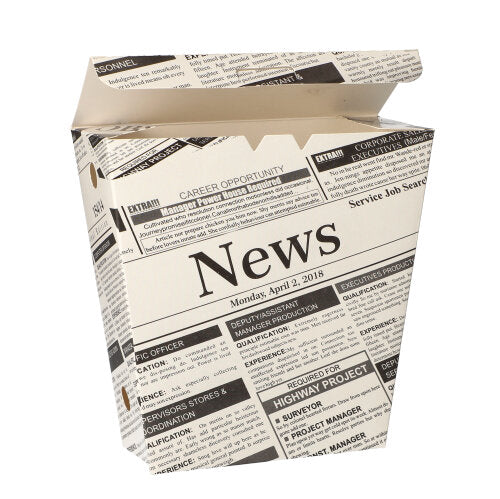 PAPSTAR Pommes-Frites-Schütte "Newsprint", Klappdeckel, Pappe | Folie (50 Stück)-3