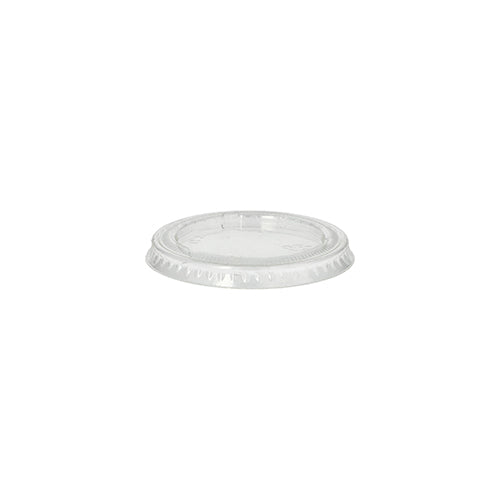 PAPSTAR Deckel für Portionsbecher, rund Ø 6 cm, transparent, PLA "pure" | Schrumpffolie (50 Stück)-zoom-1