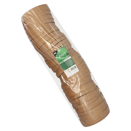 PAPSTAR Deckel für Salatschalen, rund 15 cm, braun, "pure" | Folie (50 Stück)-zoom-2