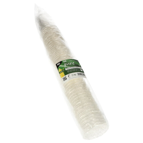 PAPSTAR Kaltgetränkebecher PLA "pure", glasklar, einzeln verpackt | Packung (50 Stück)-zoom-