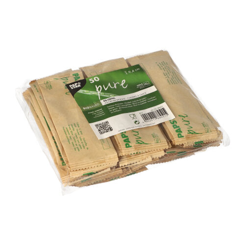 PAPSTAR Eislöffel Holz "pure" 9,4 cm, einzeln verpackt in Papier | Schrumpffolie (50 Stück)-zoom-
