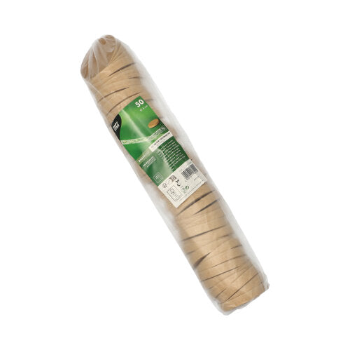 PAPSTAR Deckel für Portionsbecher, rund Ø 6 cm, braun | Schrumpffolie (50 Stück)