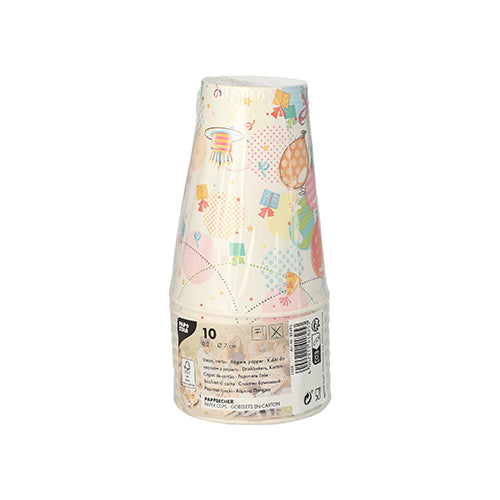 PAPSTAR 10 Trinkbecher, Pappe 0,2 L Ø 7 cm · 9,7 cm-zoom-