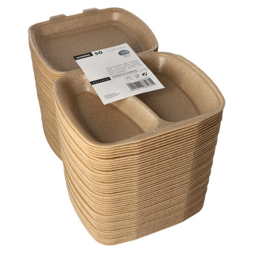 Starpak 50 Menüboxen mit Klappdeckel, XPP 7 cm x 20,5 cm x 24 cm beige-zoom-9