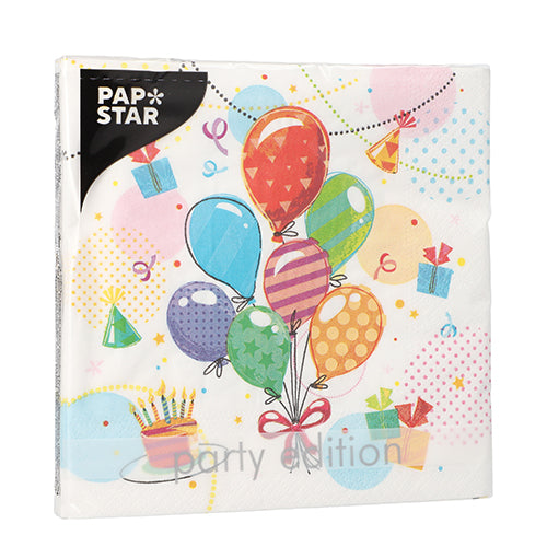 PAPSTAR 20 Servietten, 33 cm x 33 cm 3-lagig 1/4-Falz Design Set 4-18