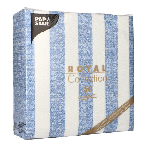 PAPSTAR 50 Servietten "ROYAL Collection" 1/4-Falz 40 x 40 cm blau-zoom-12