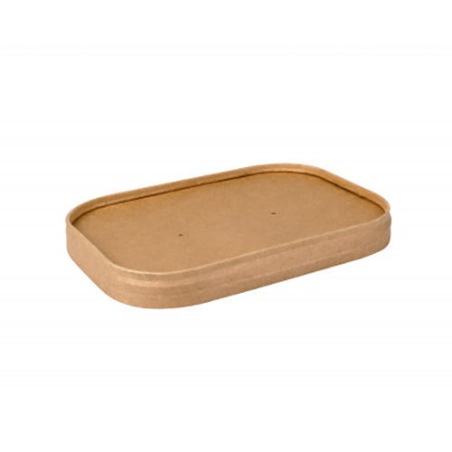 PAPSTAR Deckel für Verpackungsbecher, rechteckig, braun, 2x17,3x12,3 cm | Folie (25 Stück)-zoom-