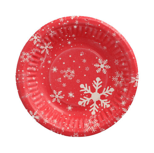 PAPSTAR Pappschalen rund, 19 cm, 3 cm hoch, "Winter Time" | Folie (50 Stück)-zoom-2