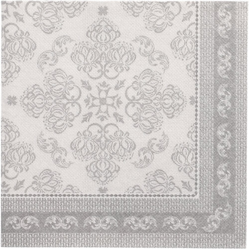 PAPSTAR 50 Servietten "ROYAL Collection" 1/4-Falz 40 x 40 cm grau-zoom-
