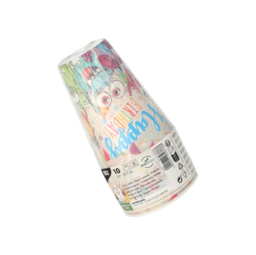 PAPSTAR 10 Trinkbecher, Pappe 0,2 L Ø 7 cm · 9,7 cm-6