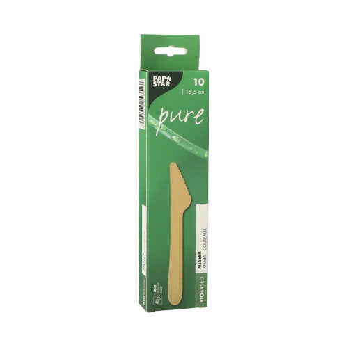 PAPSTAR 10 Messer, Holz "pure"-zoom-