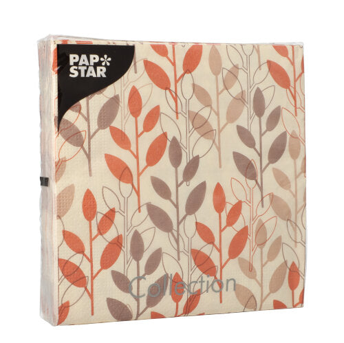 PAPSTAR 20 Servietten, 33 cm x 33 cm 3-lagig 1/4-Falz rot-zoom-