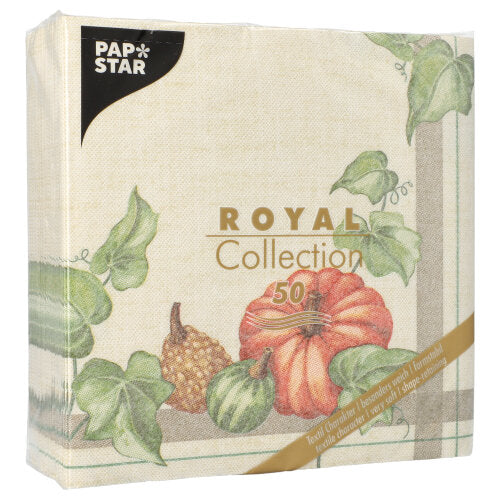 PAPSTAR 50 Servietten "ROYAL Collection" 1/4-Falz 40 x 40 cm Design-23