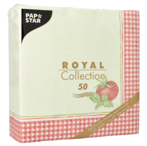 PAPSTAR 50 Servietten "ROYAL Collection" 1/4-Falz 40 x 40 cm Design