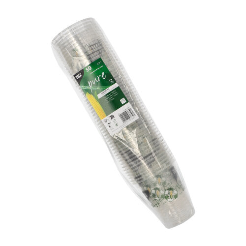 PAPSTAR 50 Trinkbecher PLA "Becher aus Mais"-zoom-