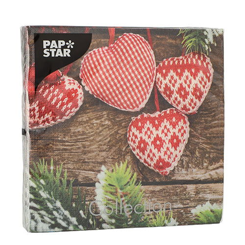 PAPSTAR 20 Servietten, 33 cm x 33 cm 3-lagig 1/4-Falz Design Set 3-42