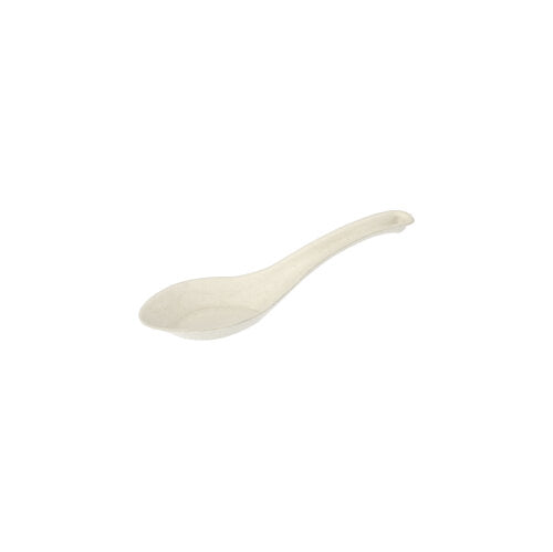 PAPSTAR Fingerfood Löffel Zuckerrohr "pure" 14,5 cm, Asia-Design | Schrumpffolie (50 Stück)-3