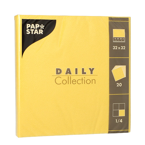 PAPSTAR 20 Servietten "DAILY Collection" 1/4-Falz 32 cm x 32 cm-zoom-