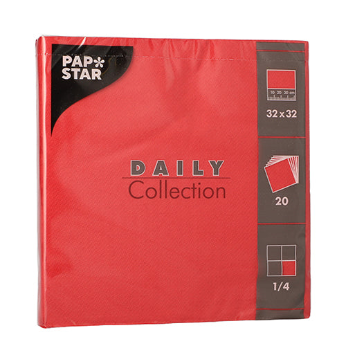 PAPSTAR 20 Servietten "DAILY Collection" 1/4-Falz 32 cm x 32 cm-zoom-7