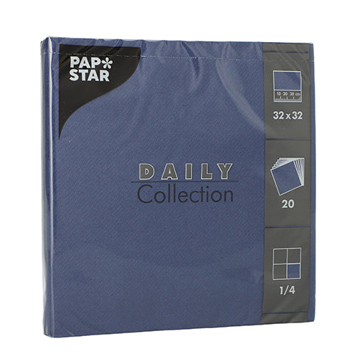 PAPSTAR 20 Servietten "DAILY Collection" 1/4-Falz 32 cm x 32 cm-zoom-19