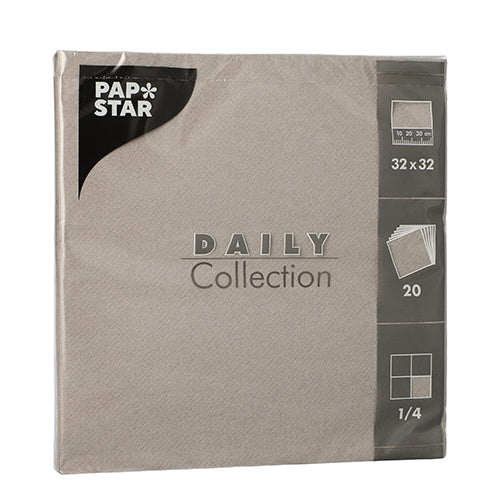 PAPSTAR 20 Servietten "DAILY Collection" 1/4-Falz 32 cm x 32 cm-13