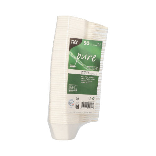 PAPSTAR 50 Fingerfood - Schalen Zuckerrohr "pure" weiss "Hexagon"-zoom-2