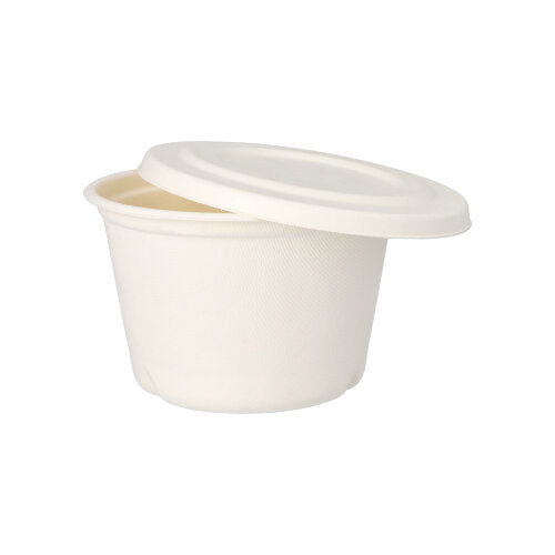 PAPSTAR 50 Suppenbecher, Zuckerrohr "pure" weiss-zoom-