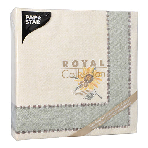 PAPSTAR 50 Servietten "ROYAL Collection" 1/4-Falz 40 x 40 cm Design-13