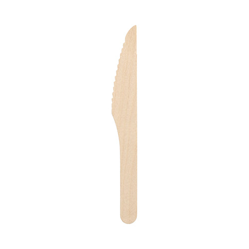 PAPSTAR Messer Holz "pure", 16,5 cm, umweltfreundlich und stabil | Folie (250 Stück)-zoom-