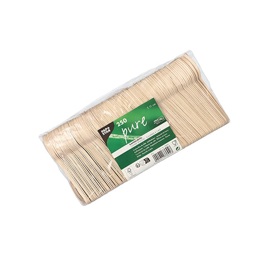 PAPSTAR Kaffeelöffel Holz "pure", 11 cm, umweltfreundlich und stabil | Folie (250 Stück)-zoom-2