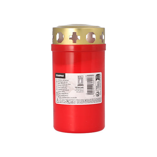 Starpak Grablicht mit Golddeckel Ø 6,4 cm · 12,5 cm mit Hülle-zoom-