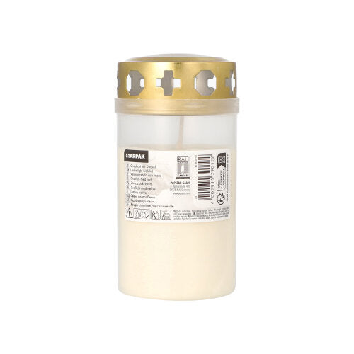 Starpak Grablicht mit Golddeckel Ø 6,4 cm · 12,5 cm mit Hülle-zoom-1