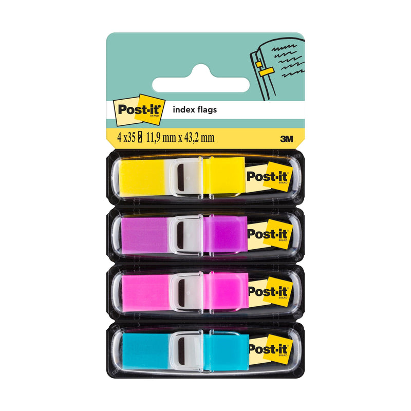 Post-it® Index Haftstreifen, Mini, 11,9 mm x 43,2 mm, 35 Haftstreifen/Spender-zoom-