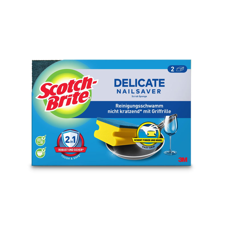 Scotch-Brite® Delicate nicht kratzender Griffschwamm | Packung (1 Stück)-zoom-