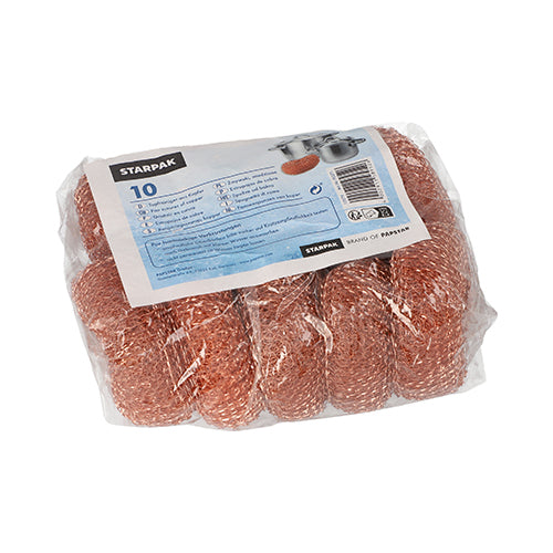 Starpak 10 Topfreiniger, Kupfer rund Ø 9 cm · 3 cm | Folie (10 Stück)-zoom-