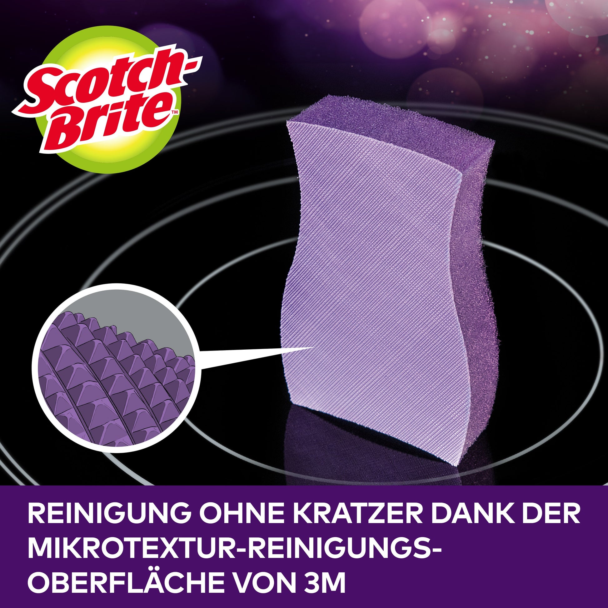 Scotch-Brite™ Glaskeramik-Reinigungsschwamm | Packung (1 Stück)-4