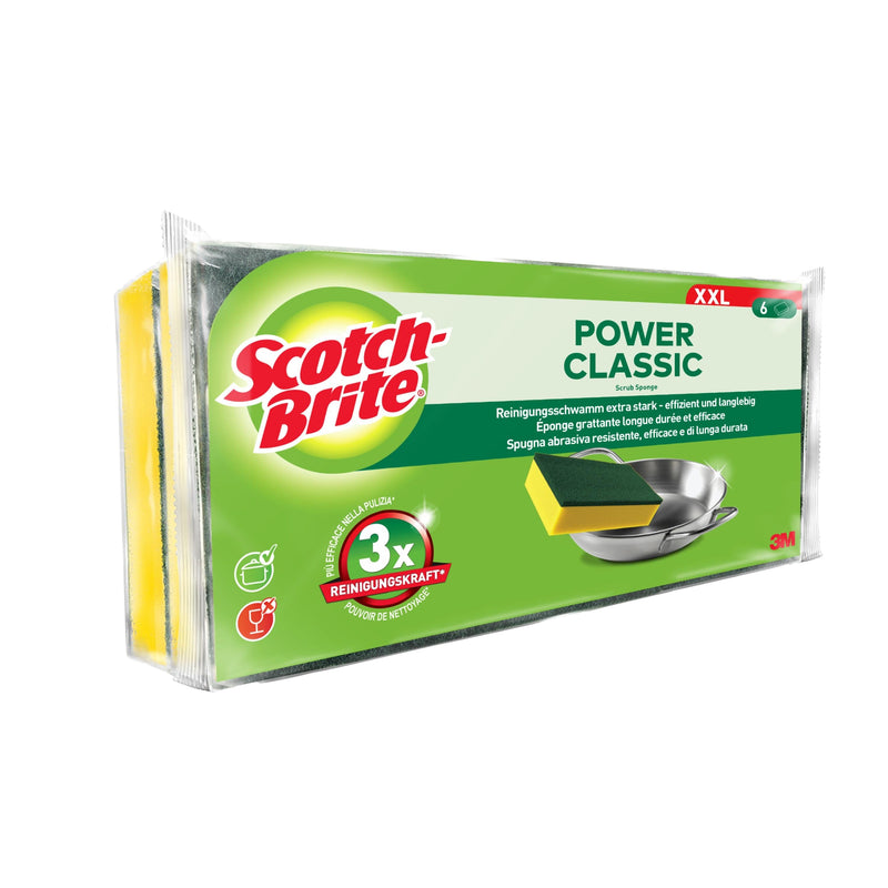 Scotch-Brite® Classic Reinigungsschwamm XXL, 6 Stück pro Packung | Packung (1 Stück)-zoom-