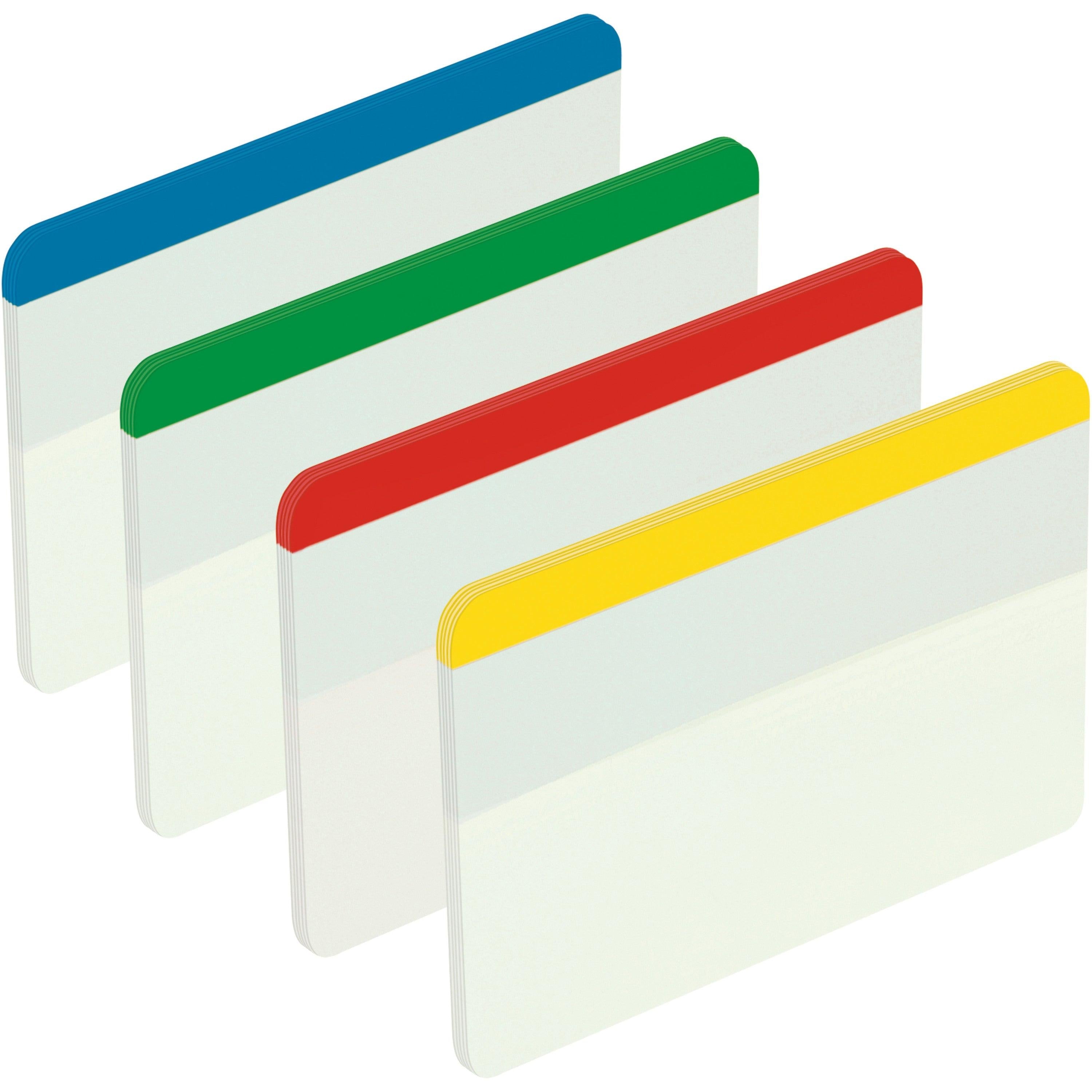 Post-it® Index Strong Ablagetabs, Groß, Verschiedene Farben, 50.8 mm x 38.1 mm, 24 Haftstreifen/Spender, 1 Spender/Packung | 1 Stück-zoom-3