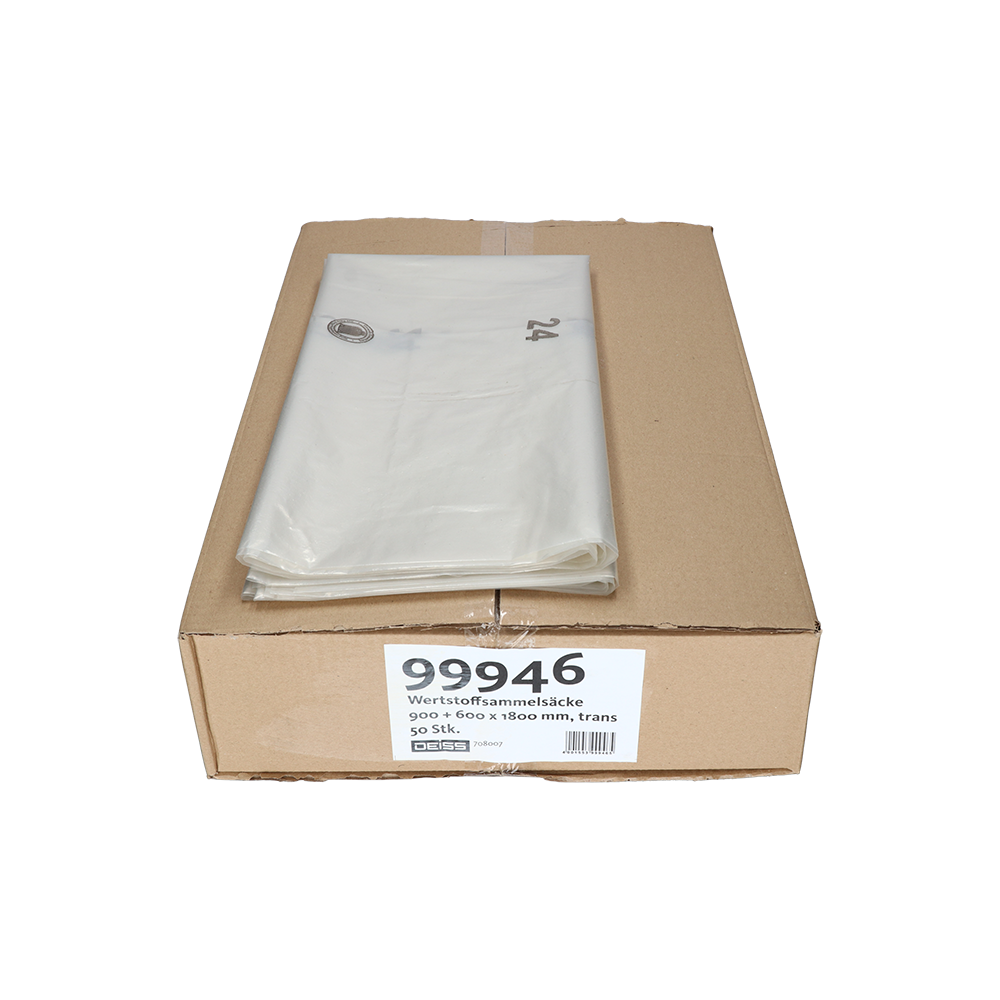 DEISS 99946 - 900+600x1800 mm Typ 80 transparent | Karton (50 Rollen)-zoom-1