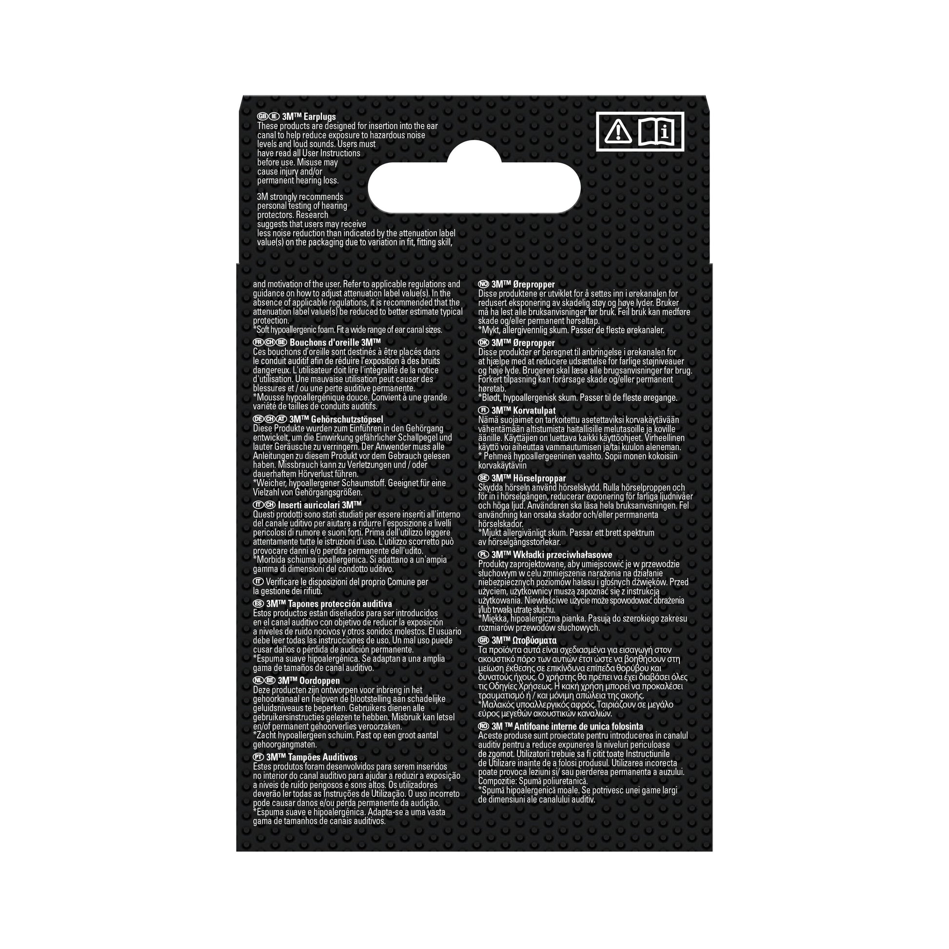 3M™ Gehörschutzstöpsel 1100, Weichschaum, SNR-Wert 35 dB, Orange-10