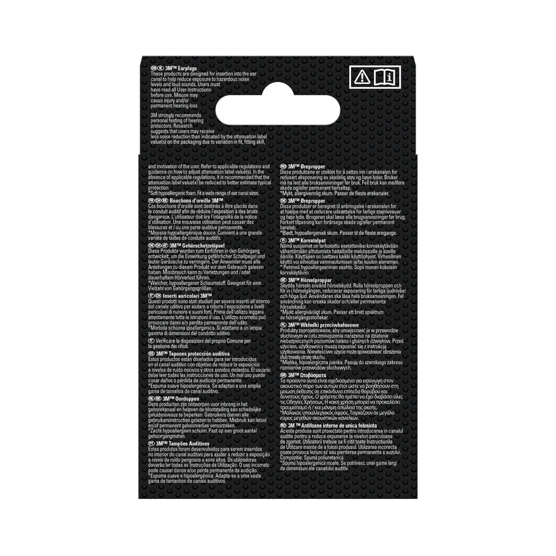 3M™ Gehörschutzstöpsel 1100, Weichschaum, SNR-Wert 35 dB, Orange-zoom-