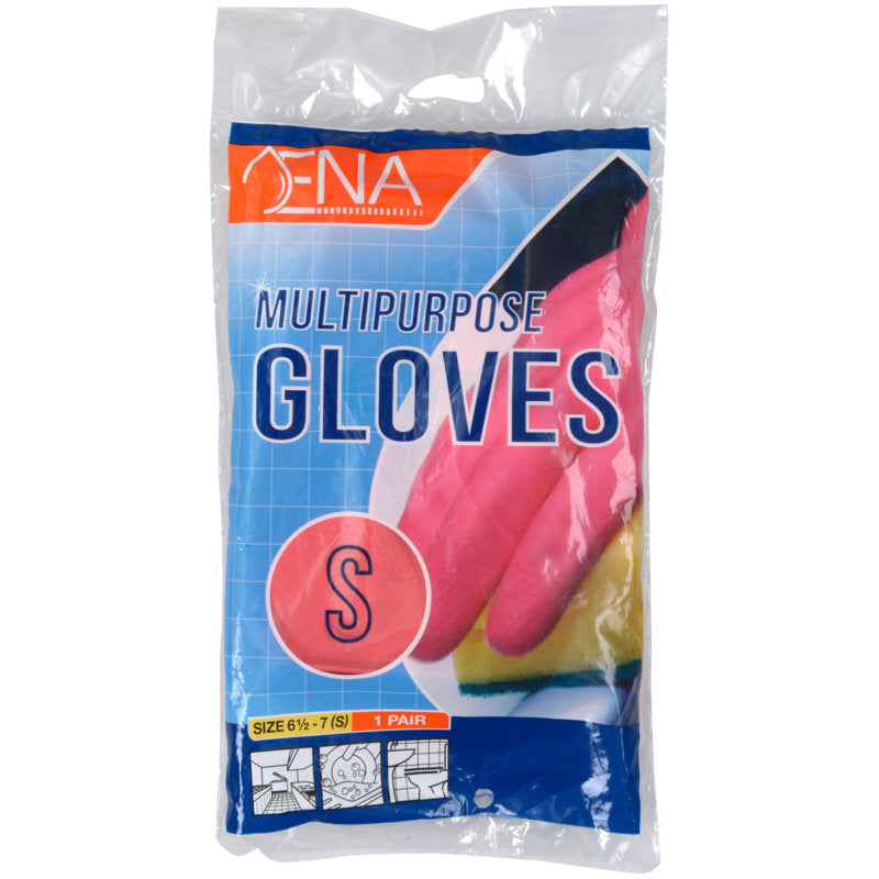 ENA Multipurpose Haushaltshandschuhe Latex, Gelb-zoom-