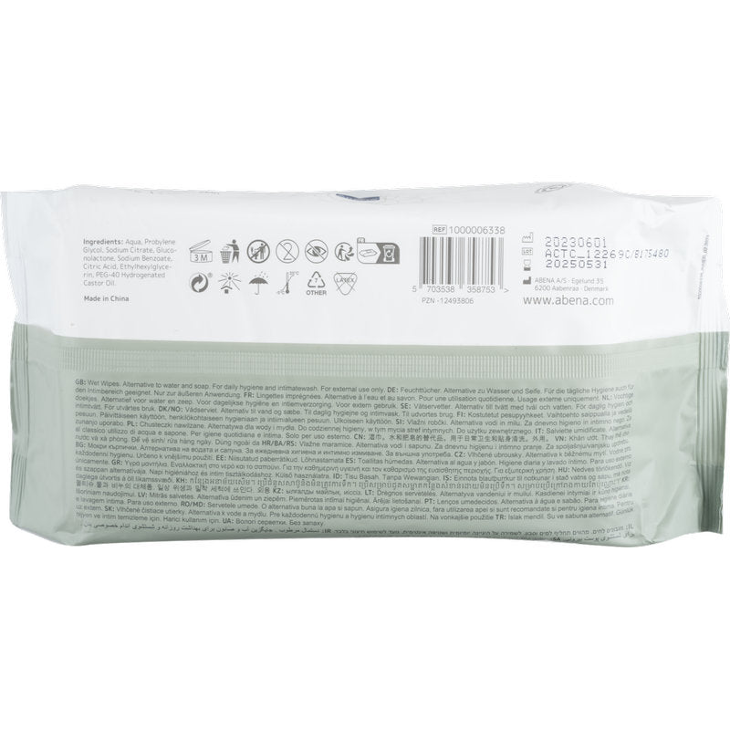 Feuchtpflegetücher, Mit Deckel, 18x20 cm, Weiß    | Packung (80 Stück)-2