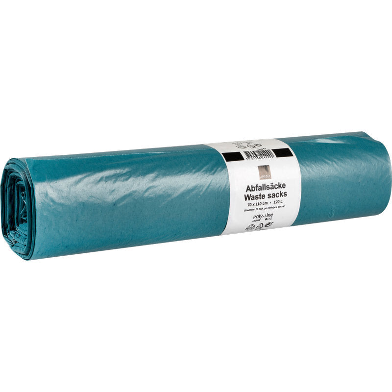 Abfallsäcke 120 L, 700x1100 mm, 30 my LDPE, Blau    | Rolle (25 Beutel)-zoom-1