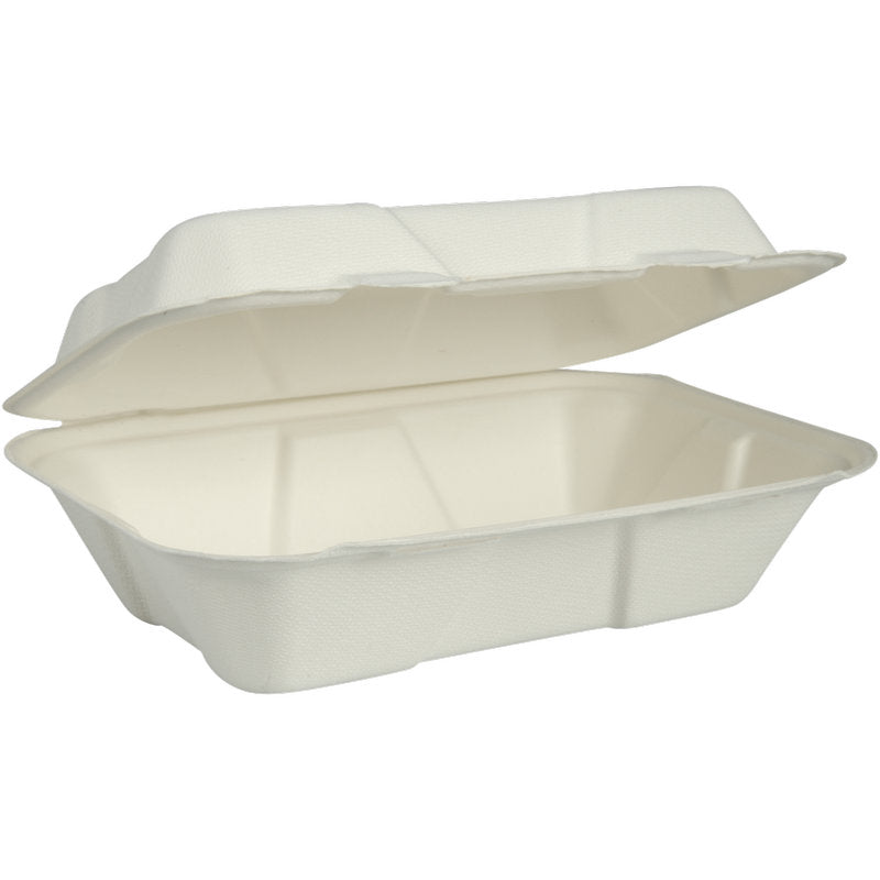 Menübox, Bagasse, Ungeteilt, Weiß-4