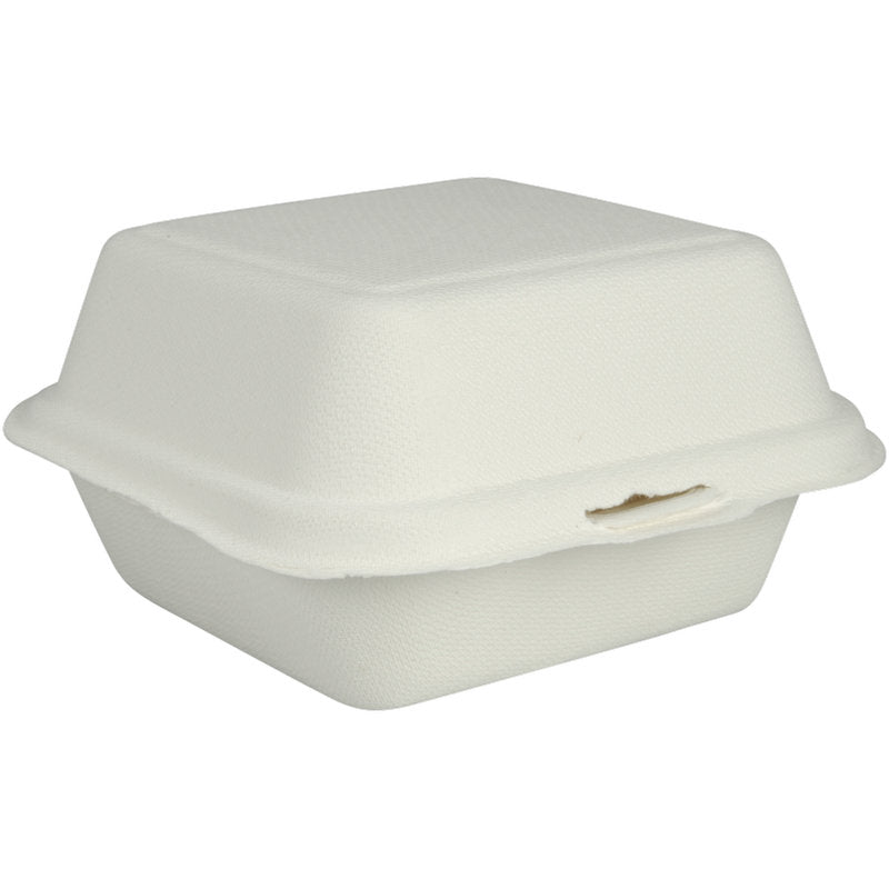 Burgerbox Bagasse, Weiß-zoom-2