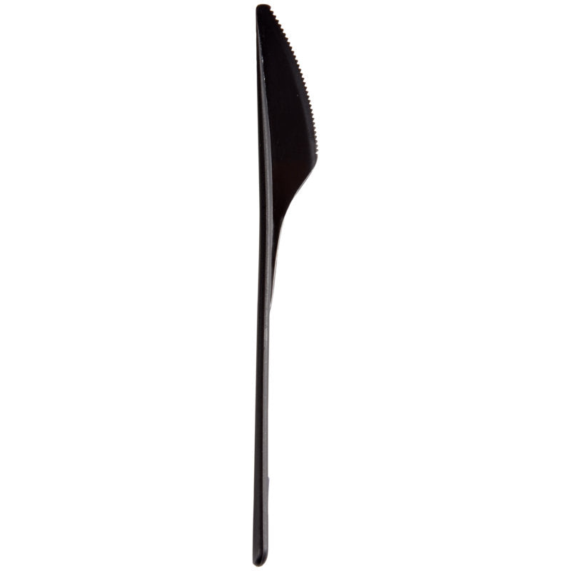 Mehrweg Messer, 18,7cm, schwarz, PP   | Packung (50 Stück)-zoom-1