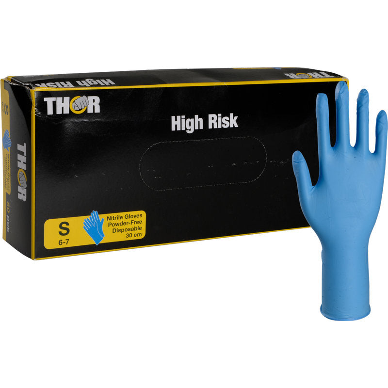 Thor High Risk Nitril-Handschuhe, Blau, 30 cm-3