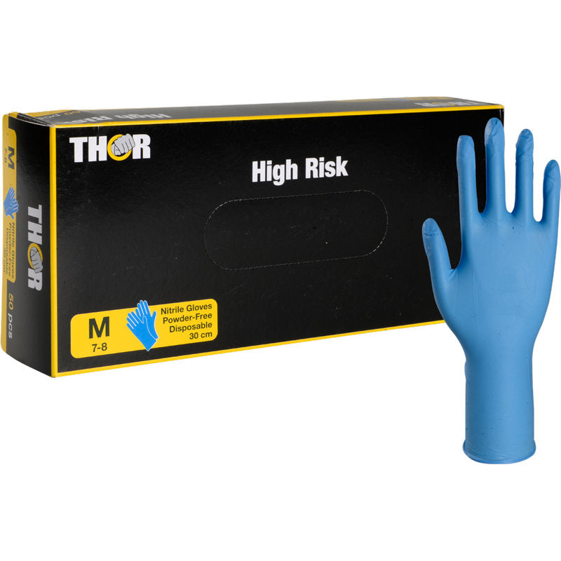 Thor High Risk Nitril-Handschuhe, Blau, 30 cm-zoom-2