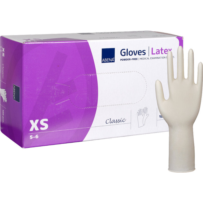 Latex-Handschuhe Classic, Puderfrei, Lang, Natur-zoom-5